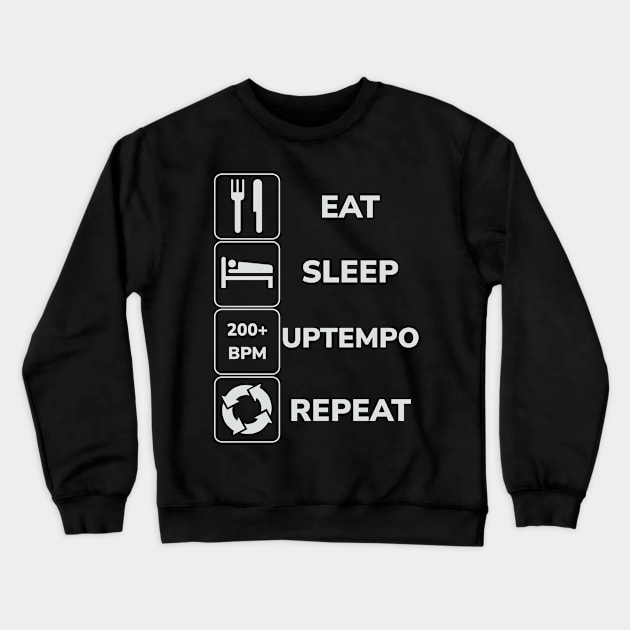 Eat Sleep Uptempo Repeat Crewneck Sweatshirt by SPAZE